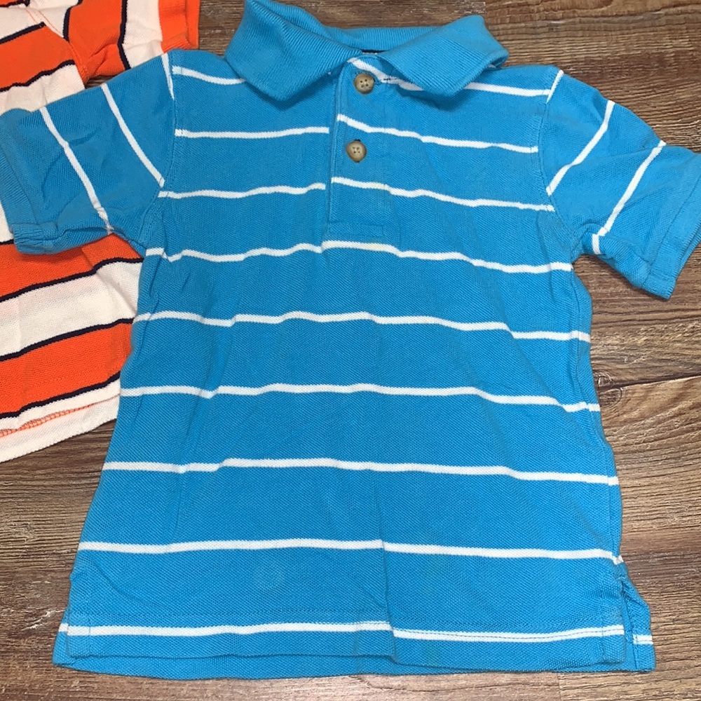 💥Children’s place striped polos 12-18 months - Picture 2 of 3